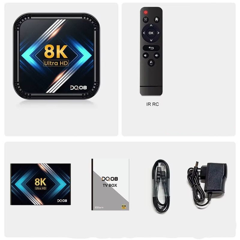 DQ08 8K RK3528 2 Go/16 Go Double Wifi Android 13 Noir - Android TV - Ítem3