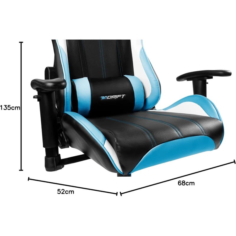 DRIFT DR175 Chaise Gaming Noir Bleu - Ítem7