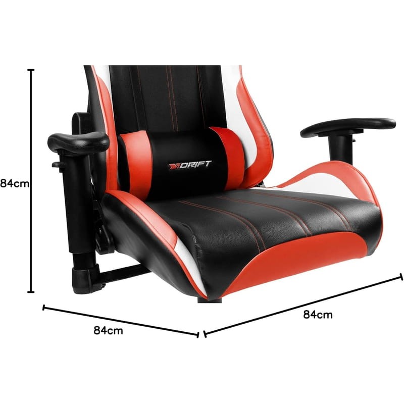 DRIFT DR175 Cadeira Gaming Preto Vermelho - Item6