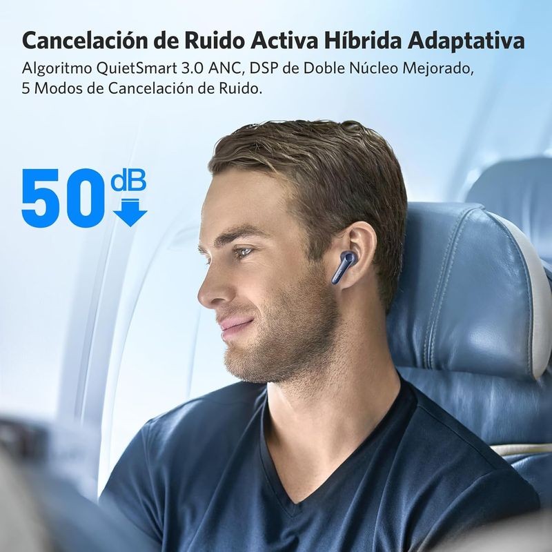 Earfun Air Pro 4 ANC QuietSmart 3.0 Bleu - Casque Bluetooth - Ítem3