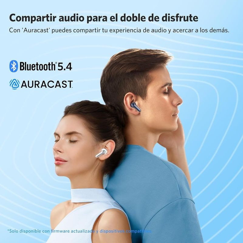 Earfun Air Pro 4 ANC QuietSmart 3.0 Bleu - Casque Bluetooth - Ítem5