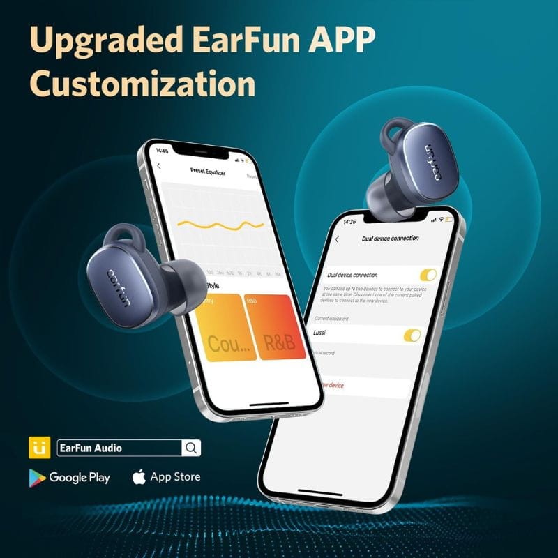 Earfun Free Pro 3 Azul - Auriculares Bluetooth - Ítem8