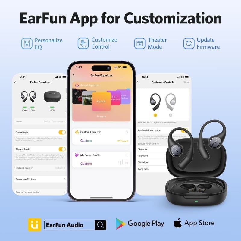 Earfun OpenJump TWS Noir - Casque d'écoute Bluetooth - Ítem5