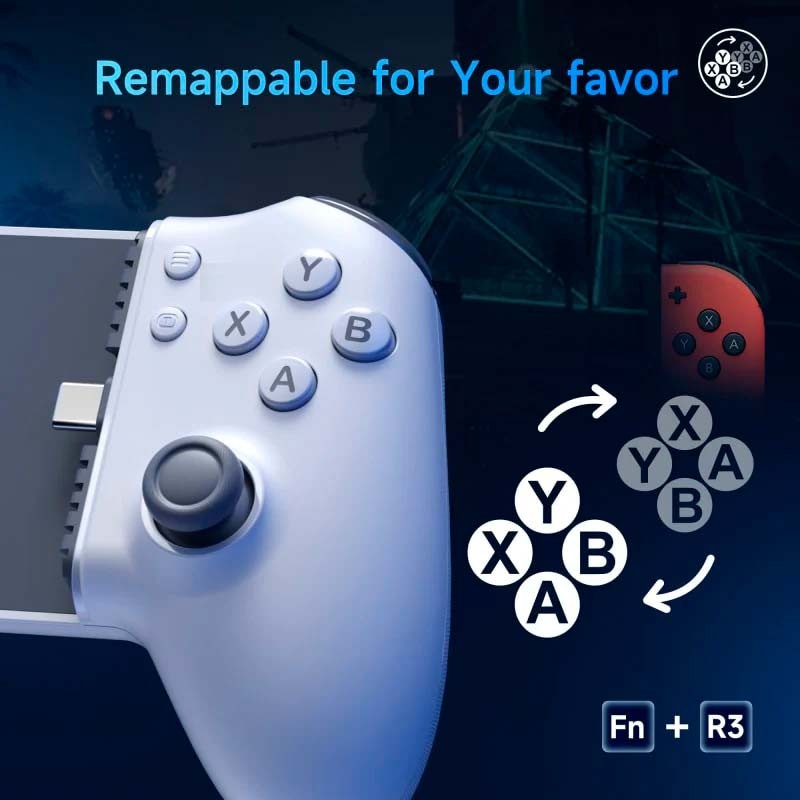 EasySMX M15 Android/iOS (USB-C) - Gamepad para smartphones - Botones Mecánicos - Hall Joysticks - Vibración Ajustable - Plug and Play - Ítem4