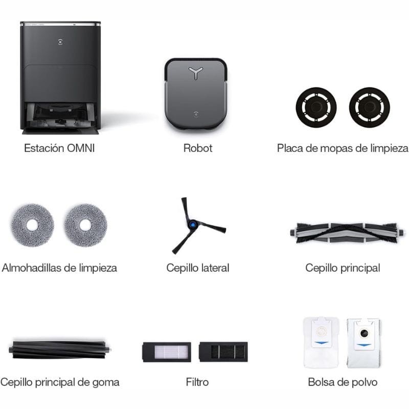 Ecovacs Deebot X2 OMNI 0,42 L Preto - Aspirador Robot - Item10