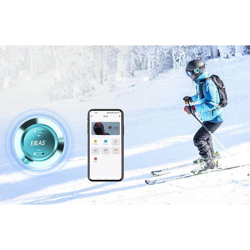 EJEAS S2 Ski Mesh 4 personas conversación simultánea Azul - Intercomunicador para deportes de Nieve - Ítem6