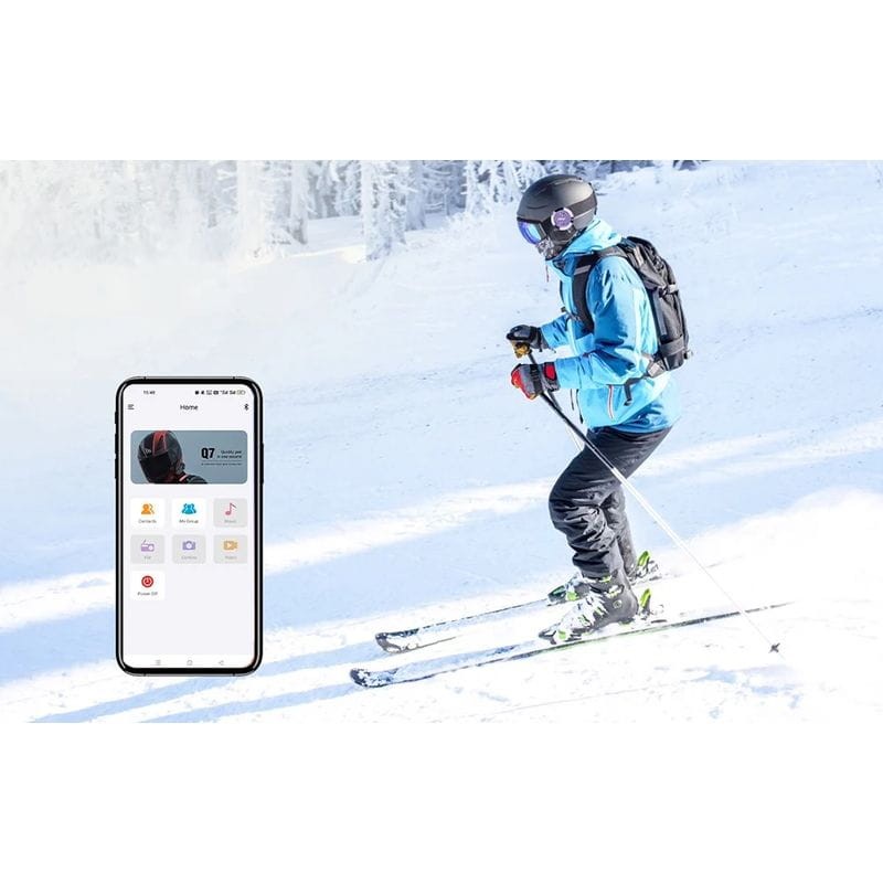 EJEAS S2 Ski Mesh 4 personas conversación simultánea Morado - Intercomunicador para deportes de Nieve - Ítem5