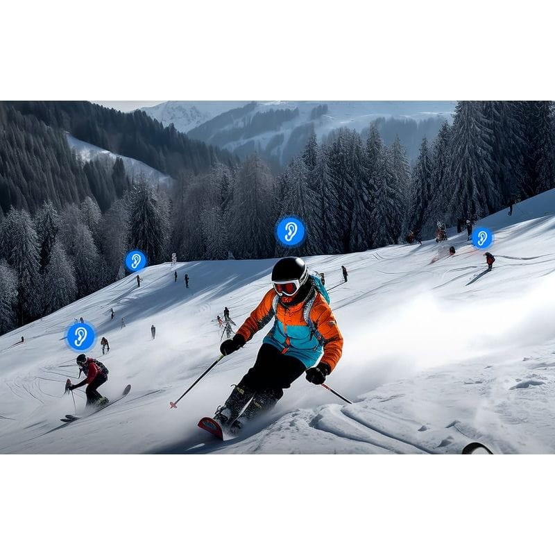 EJEAS S2 Ski Mesh 4 personas conversación simultánea Morado - Intercomunicador para deportes de Nieve - Ítem8