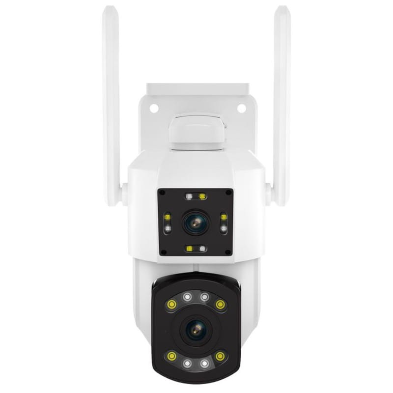 Cámara de seguridad Escam PT210 Lente Dual WiFi Detector de movimiento Blanco - Ítem1