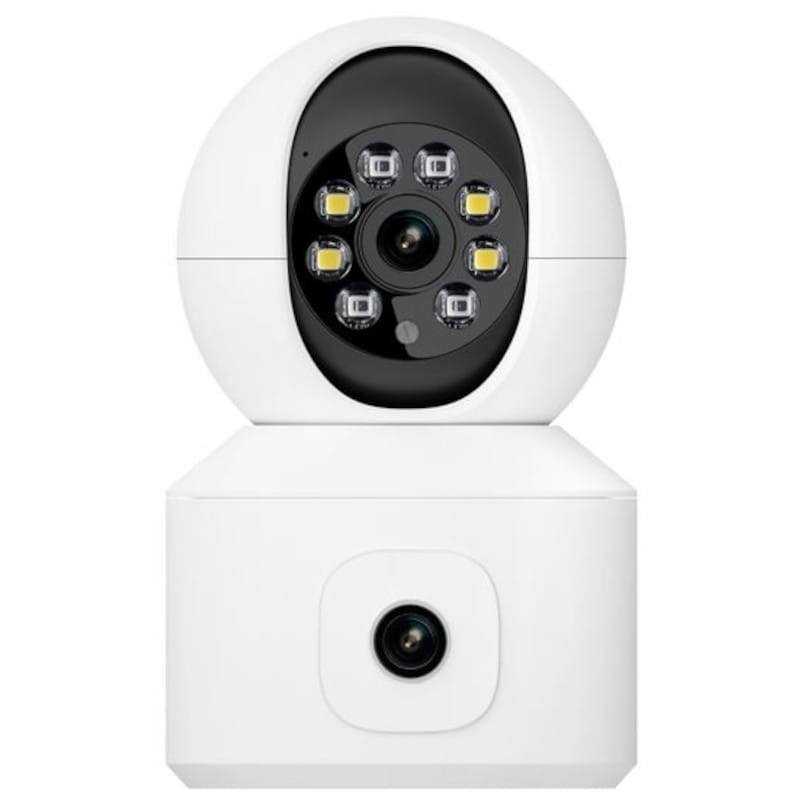 Camara de seguridad IP Escam QF010 2MP+2MP Visión Nocturna a Color Paneo Wifi Blanco - Ítem1