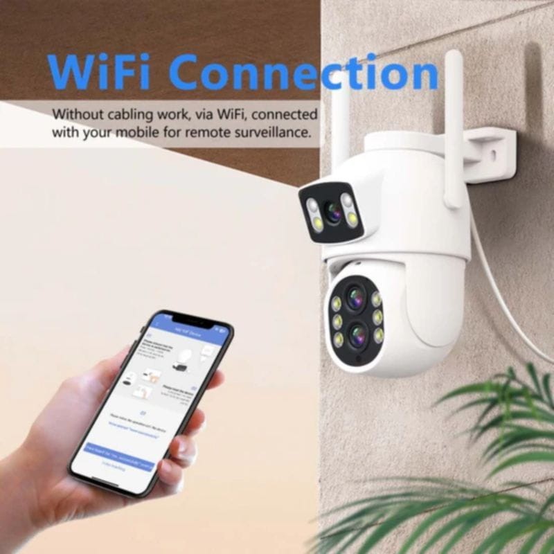 Escam QF500 5+5 MP Dual Lens WiFi Blanc - Caméra de sécurité - Ítem10