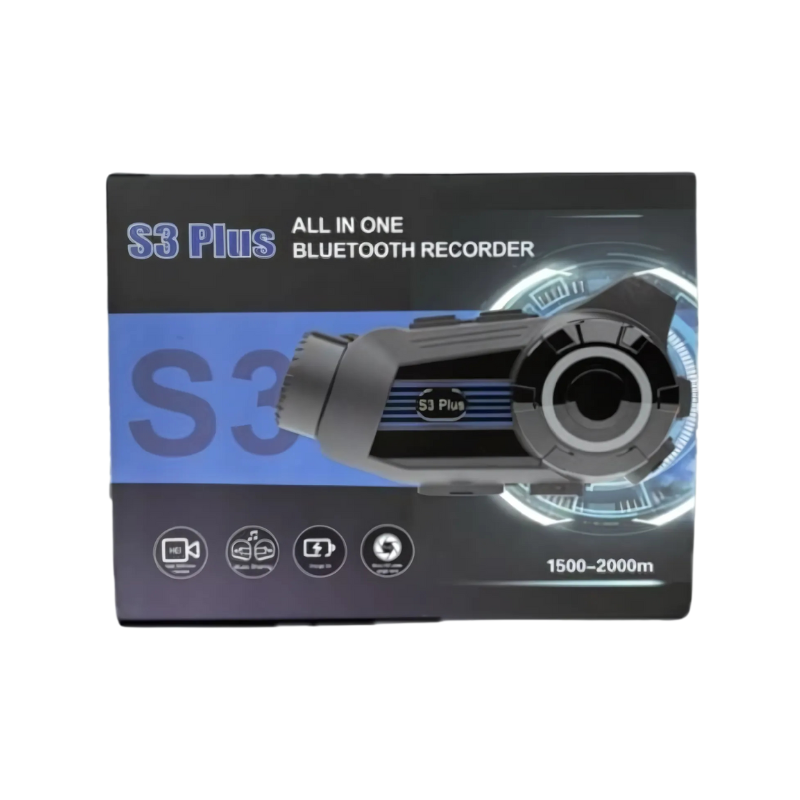 EuroFone S3 Plus Recorder Mesh 6 drivers conversação simultânea Azul – Intercomunicador para Moto - Item4