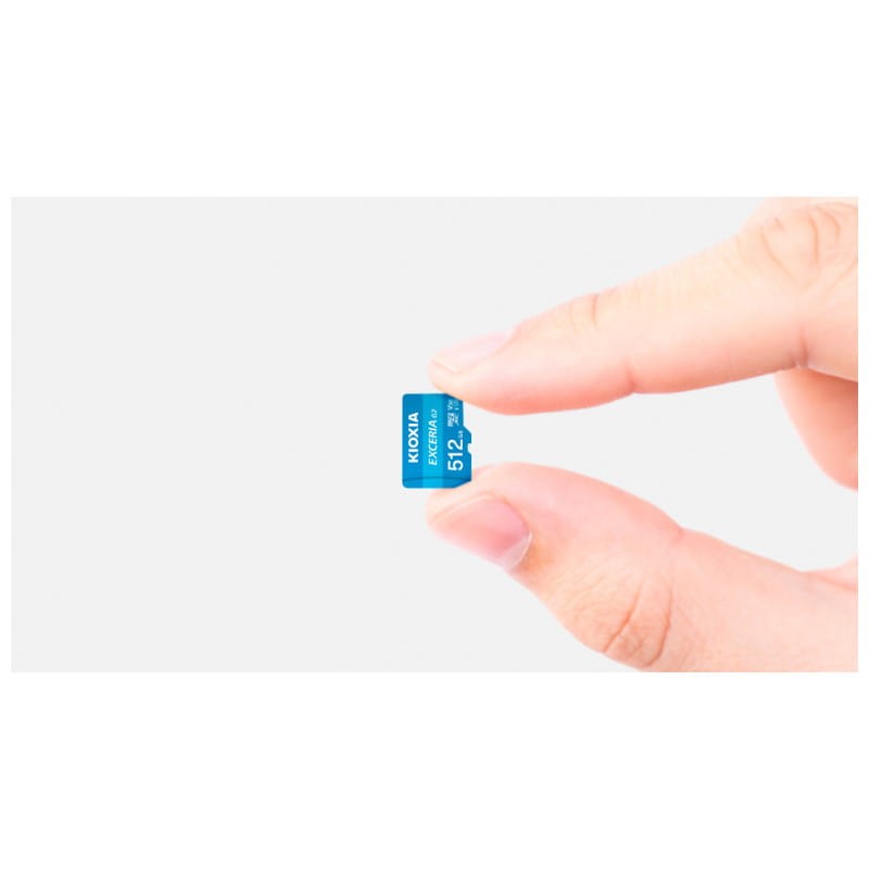 Kioxia Exceria G2 512 GB Class 10 UHS-I U3 V30 A1 Bleu - Carte microSD - Ítem1