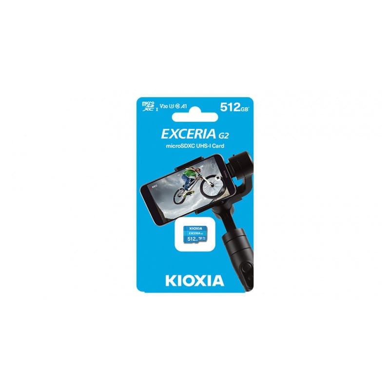 Kioxia Exceria G2 512 GB Class 10 UHS-I U3 V30 A1 Bleu - Carte microSD - Ítem3