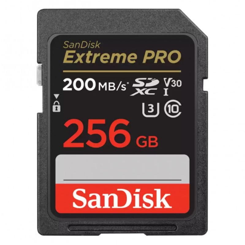 SanDisk Extreme PRO UHS-I 256 GB Class 10 U3 V30 Noir / Rouge - Carte SD - Ítem