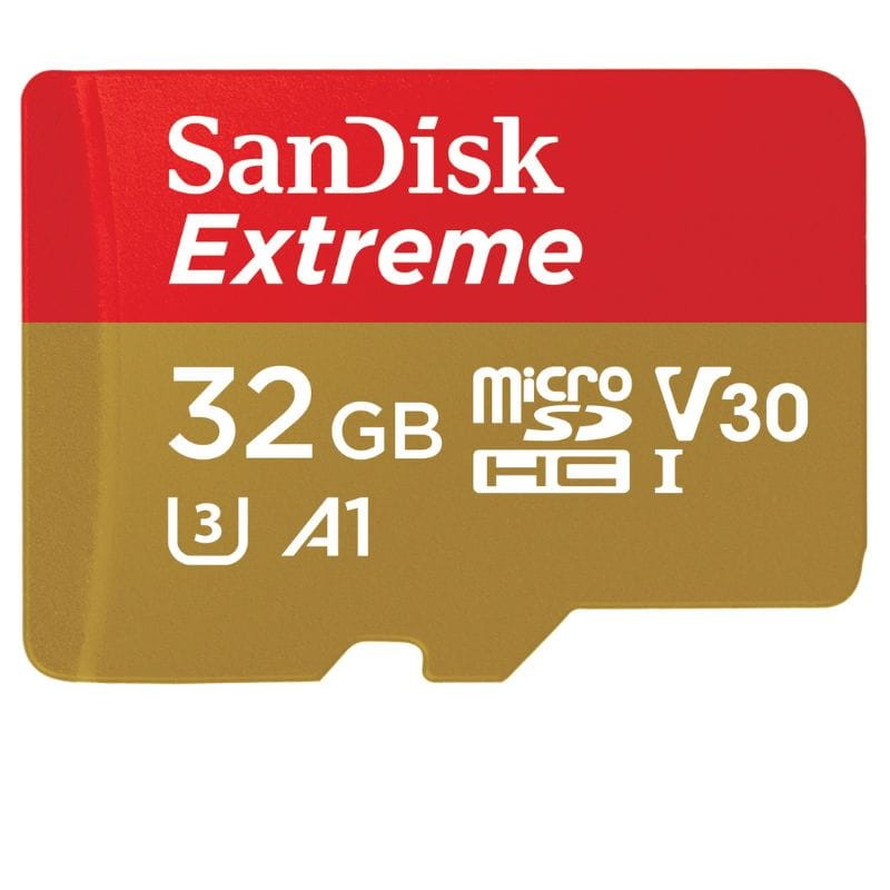 SanDisk Extreme UHS-I 32 GB U3 V30 A1 SDXC Amarillo / Rojo - Tarjeta microSD - Ítem