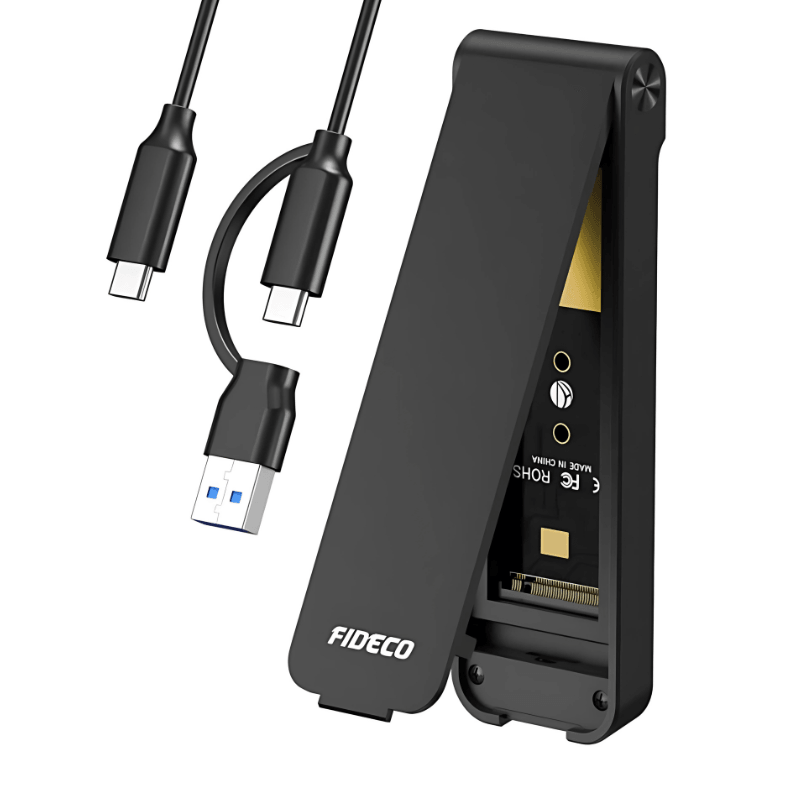 FIDECO M210CP USB-C/USB 3.2 Preto - Caixa SSD - Item1