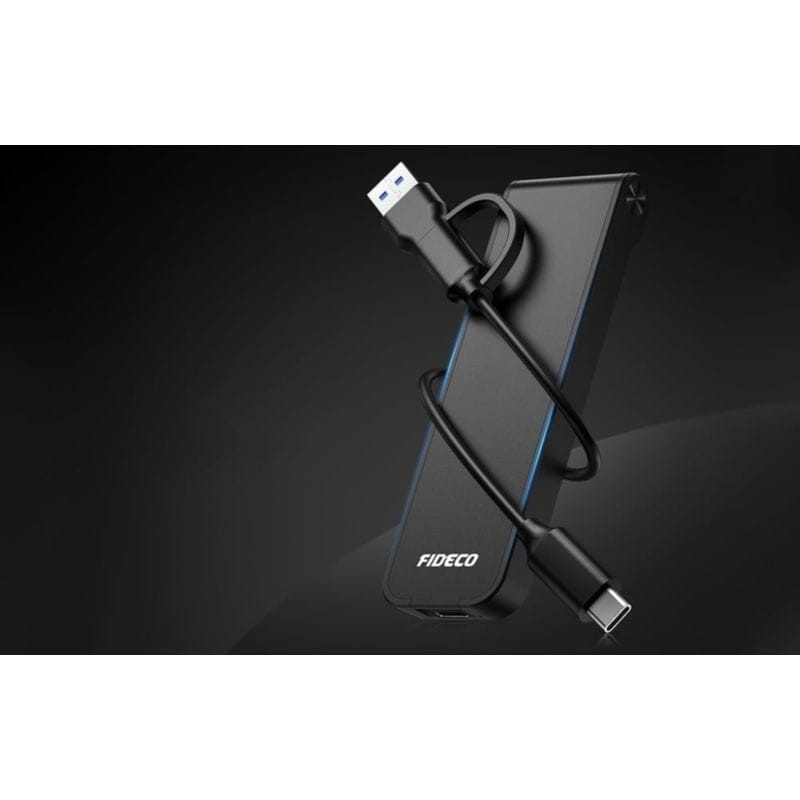 FIDECO M210CP USB-C/USB 3.2 Preto - Caixa SSD - Item3