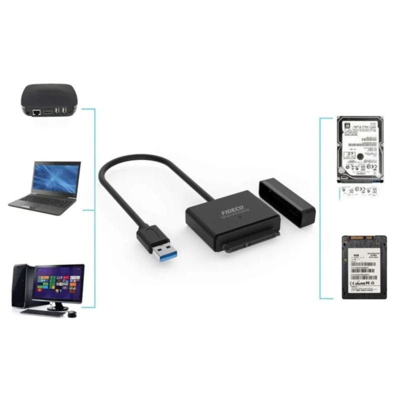 FIDECO PL2535A-P Adaptador de disco USB 3.0 - HDD e SSD - Item4