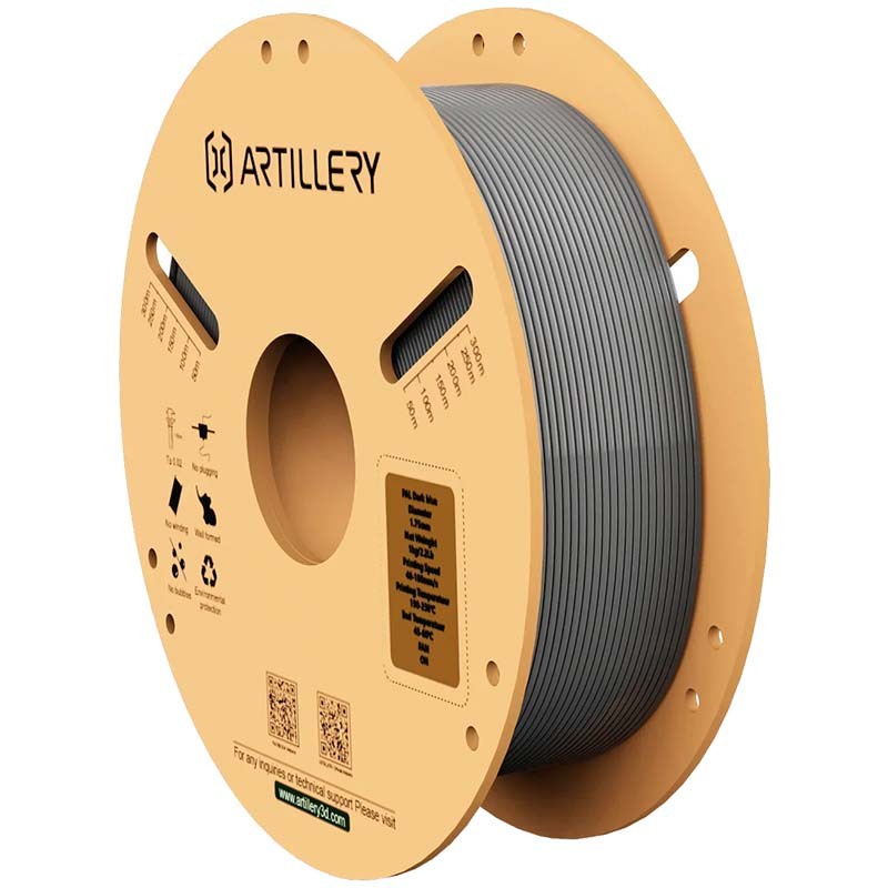 Filament ARTILLERY PLA Gris - 1.75mm - Bobine de 1kg - Compatible avec imprimantes 3D FDM - Ítem