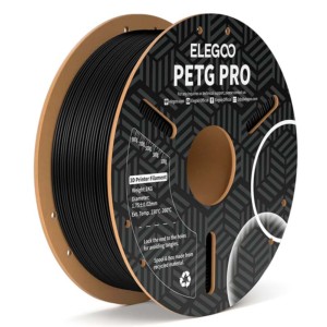 ELEGOO PETG Pro Noir pour Imprimantes 3D FDM - Filament 1.75mm Bobine de 1kg