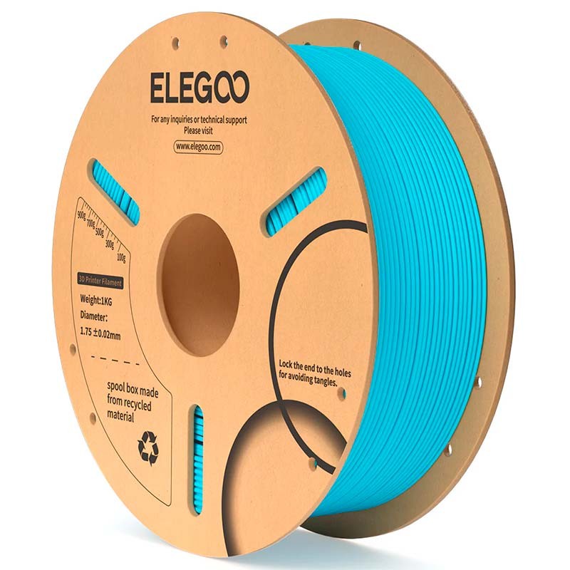 ELEGOO PLA Azul Cielo para Impresoras 3D FDM - Filamento 1.75mm Bobina de 1kg - Ítem