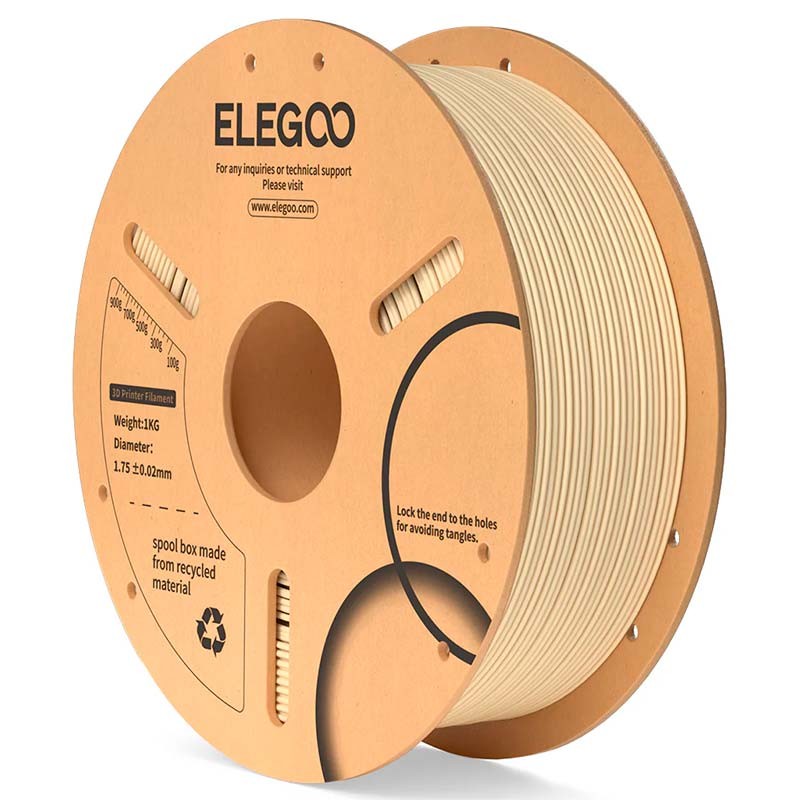 ELEGOO PLA Beige para Impresoras 3D FDM - Filamento 1.75mm Bobina de 1kg - Ítem