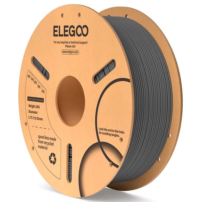 ELEGOO PLA Gris Spatial pour Imprimantes 3D FDM - Filament 1.75mm Bobine de 1kg - Ítem