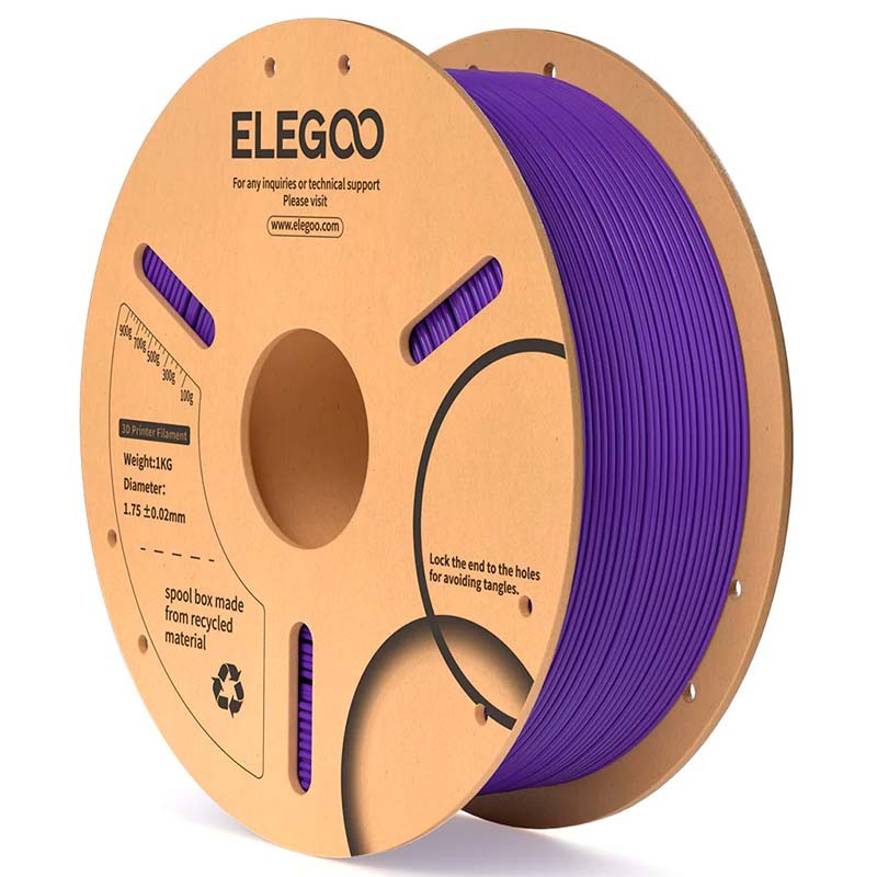 ELEGOO PLA Violet pour Imprimantes 3D FDM - Filament 1.75mm Bobine de 1kg - Ítem