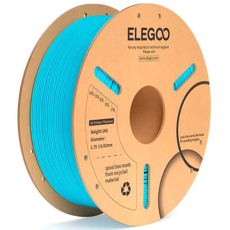 ELEGOO PLA Plus Bleu Ciel pour Imprimantes 3D FDM - Filament 1.75mm Bobine de 1kg - Ítem