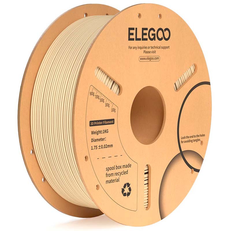 ELEGOO PLA Plus Beige pour Imprimantes 3D FDM - Filament 1.75mm Bobine de 1kg - Ítem