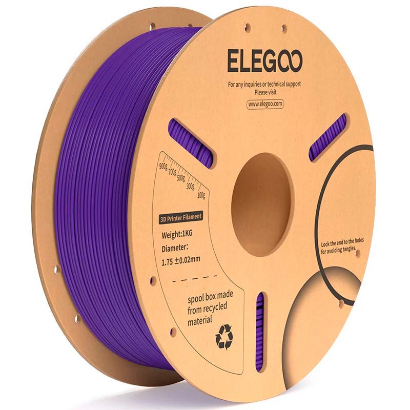 ELEGOO PLA Plus Violet pour Imprimantes 3D FDM - Filament 1.75mm Bobine de 1kg - Ítem