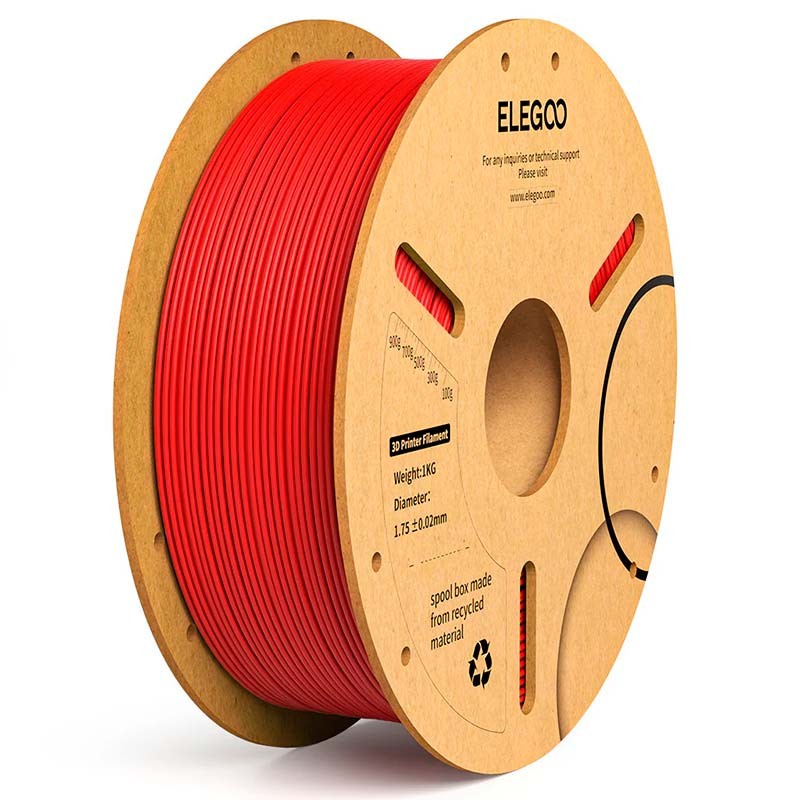 ELEGOO PLA Plus Rouge pour Imprimantes 3D FDM - Filament 1.75mm Bobine de 1kg - Ítem