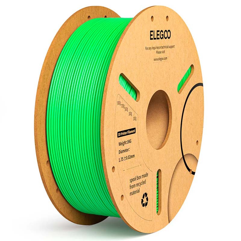 ELEGOO PLA Plus Vert pour Imprimantes 3D FDM - Filament 1.75mm Bobine de 1kg - Ítem