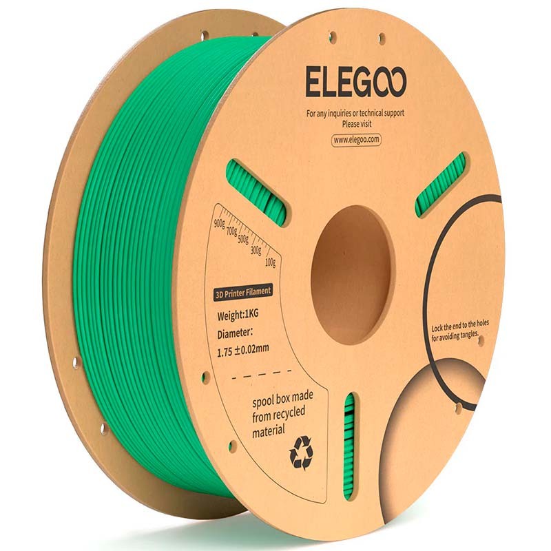 ELEGOO PLA Plus Vert Mer pour Imprimantes 3D FDM - Filament 1.75mm Bobine de 1kg - Ítem