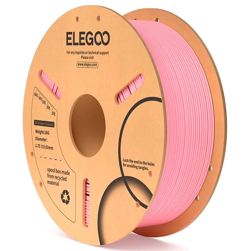 ELEGOO PLA Rosa para Impressoras 3D FDM - Filamento 1.75mm Bobina de 1kg - Item