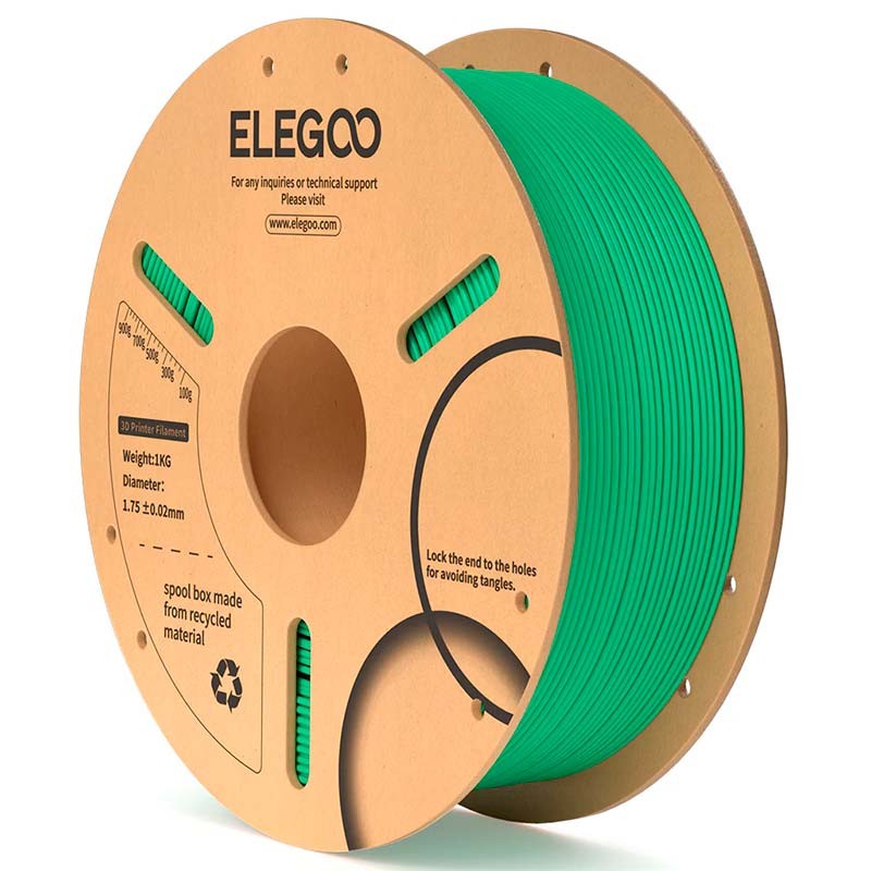 ELEGOO PLA Vert Mer pour Imprimantes 3D FDM - Filament 1.75mm Bobine de 1kg - Ítem