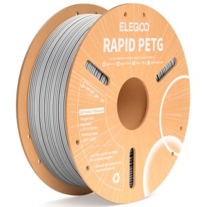 ELEGOO Rapid PETG Gris pour Imprimantes 3D FDM - Filament 1.75mm Bobine de 1kg