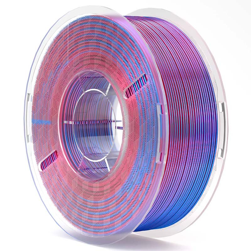 ELEGOO Silk PLA Bleu+Violet pour Imprimantes 3D FDM - Filament 1.75mm Bobine de 1kg - Ítem