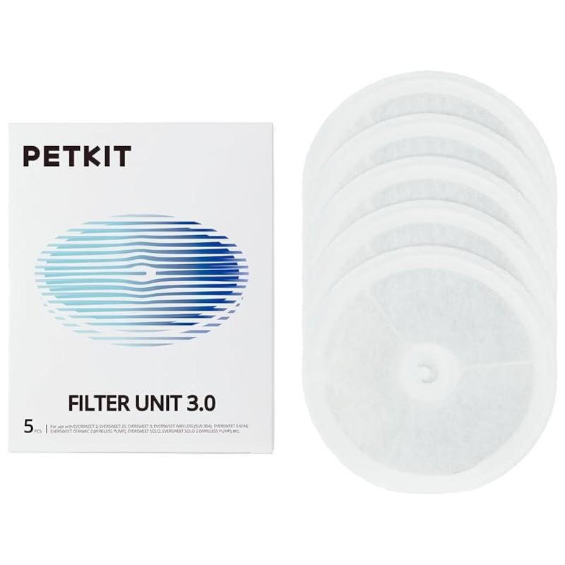 Filtros para Bebederos Automáticos Petkit Filter Unit 3.0 Kit 5 Unidades - Ítem