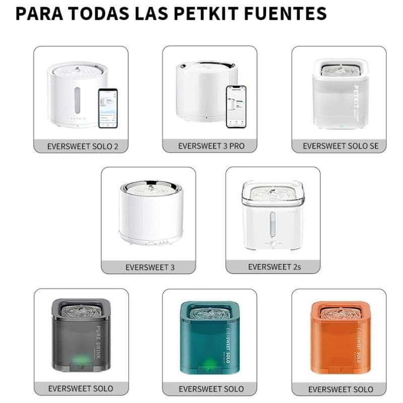 Filtros para Bebederos Automáticos Petkit Filter Unit 3.0 Kit 5 Unidades - Ítem1