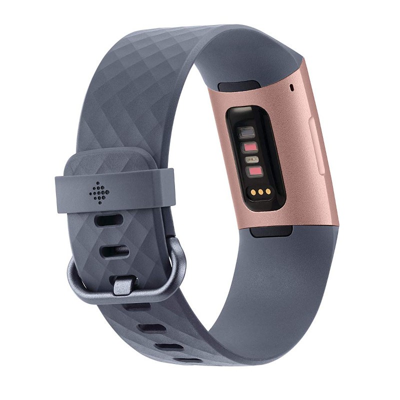 Fitbit Charge 3 Gris Azulado / Dorado Rosa - Pulsera de actividad - Clase B Reacondicionado - Ítem1