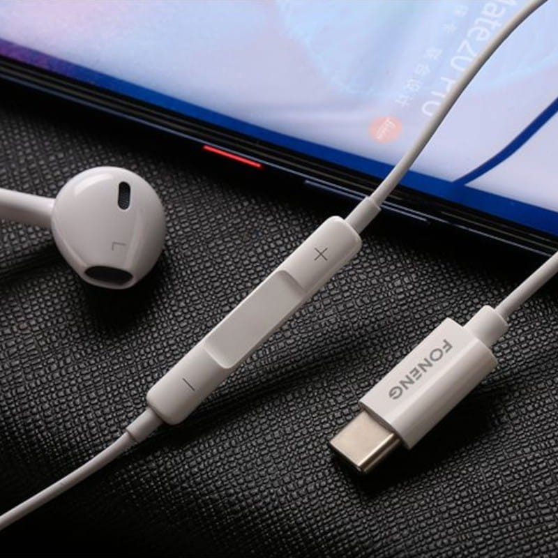 Foneng T15 USB-C 1.2m Blanco - Auriculares con cable - Ítem2