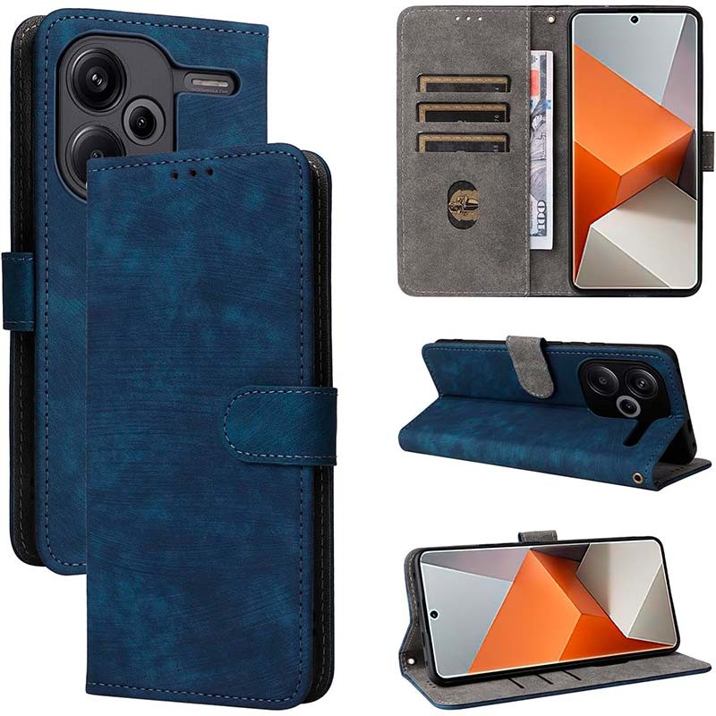 Capa azul 360º Protection tipo livro para Xiaomi Redmi Note 13 Pro+ 5G - Item1