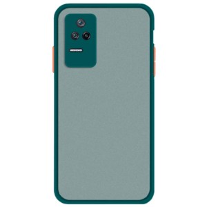 Coque Dual Matte Xiaomi Poco F4 Vert+Orange