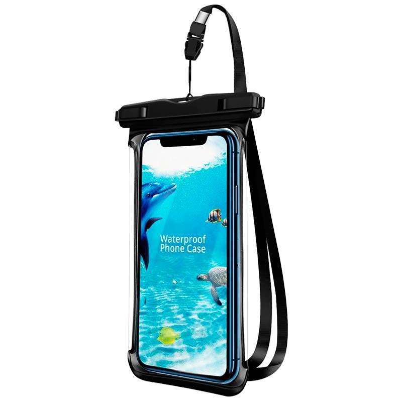 doupi Étui Etanche pour Téléphone 100x190mm pour 4,3 / 7,0 pouces pour  smartphone, avec fonction d'écran tactile étui de protection Audio Casque  étanche Beach Bag, noir - Coque et étui téléphone mobile 