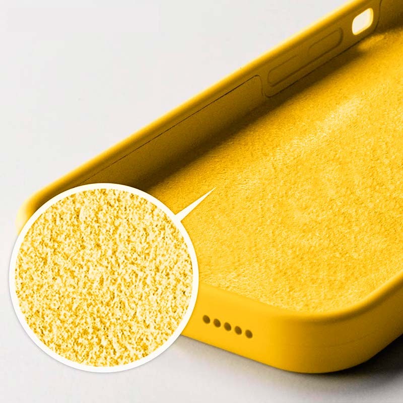 Coque en silicone semi-rigide Liquid Premium jaune pour iPhone 14 - Ítem2