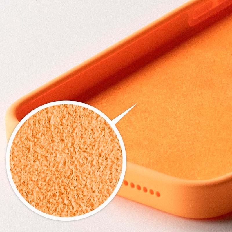 Coque en silicone semi-rigide Liquid Premium orange pour iPhone 14 Plus - Ítem2