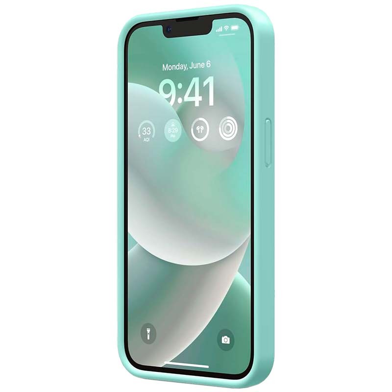 Coque en silicone semi-rigide Liquid Premium turquoise pour iPhone 14 Plus - Ítem1