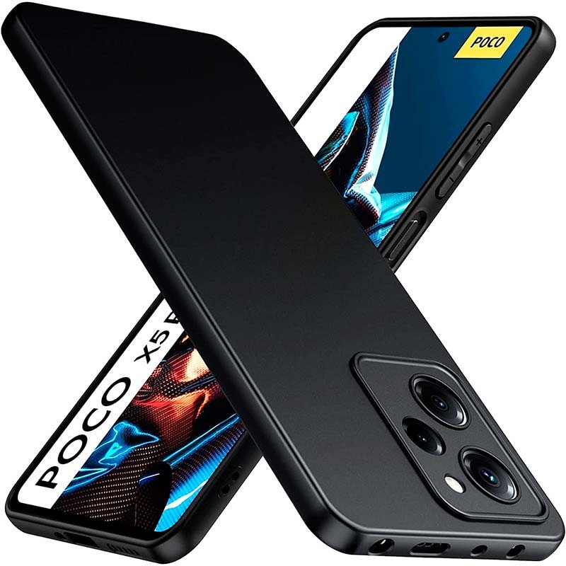  teroxa Funda compatible con Xiaomi Poco X5 Pro, cubierta  deslizante Funda de protección de lente de cámara TPU Bumper Hard PC Back  Poco Phone X5 Pro (negro) : Celulares y Accesorios